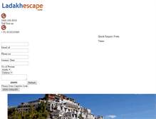 Tablet Screenshot of ladakhescape.com